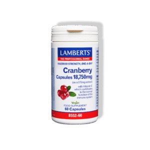 Dzērveņu kapsulas 18 750 mg ar vitamīnu C