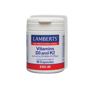 Lamberts Latvija| Produkta attēls| D3 un K2 vitamīns